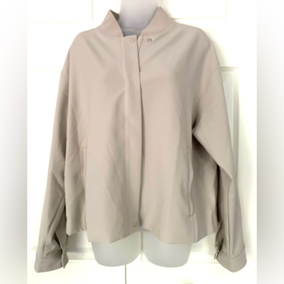 ATHLETA Athleta Jacket Endless Bomber Jacket Abalone NWOT Size X-Large - Picture 5 of 16